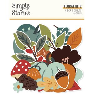 Die cuts floral Cider Donuts de Simple Stories