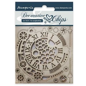 Stampería Decorative Chips Gears & Clock