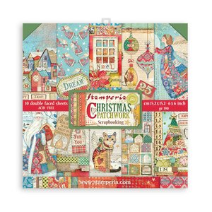 Pad 6x6" Stampería Christmas Patchwork
