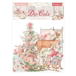Die Cuts de chipboard Stampería Pink Christmas