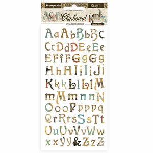 Chipboard 6x12" Stampería Klimt Collection Alphabet
