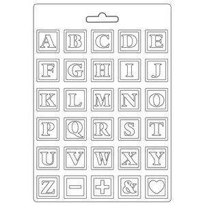 Molde flexible A4 Stampería DayDream alfabeto
