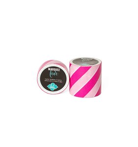 Marquee Tape Pink&White Stripe Ancha