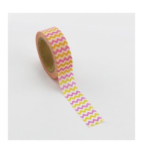 Washi Tape Yello/Pink Zigzag