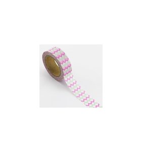 Washi Tape Grey/Pink Zigzag