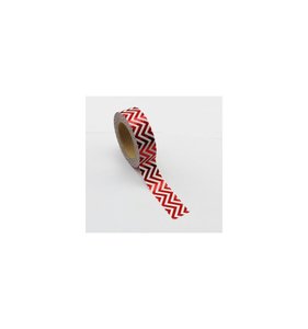 Washi Tape Red Foil Zigzag