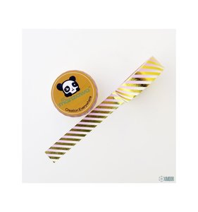 Washi Tape Gold Foil Stripes Pink Ombre