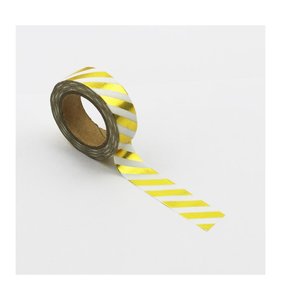 Washi Tape Gold Foil Stripes