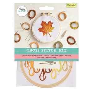 Simply Make Cross Stitch Kit Maple Leaf