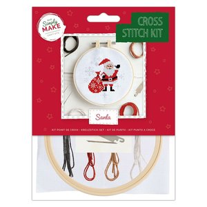 Simply Make Cross Stitch Kit Santa