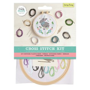 Simply Make Cross Stitch Kit Spring Bunny