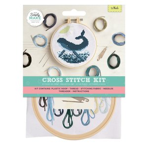 Simply Make Cross Stitch Kit Whale