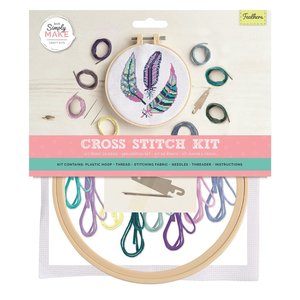 Simply Make Cross Stitch Kit Feathers