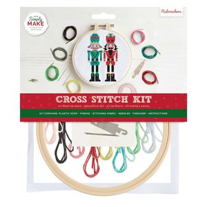 Simply Make Cross Stitch Kit Nutcrackers