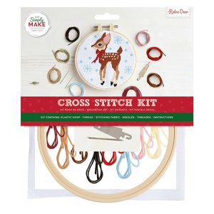Simply Make Cross Stitch Kit Retro Deer