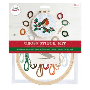 Simply Make Cross Stitch Kit Robin
