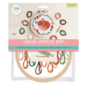 Simply Make Cross Stitch Kit Sleeping Fox