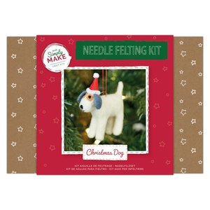 Simply Make Needle Felting Kit Christmas Dog
