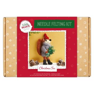 Simply Make Needle Felting Kit Christmas Fox